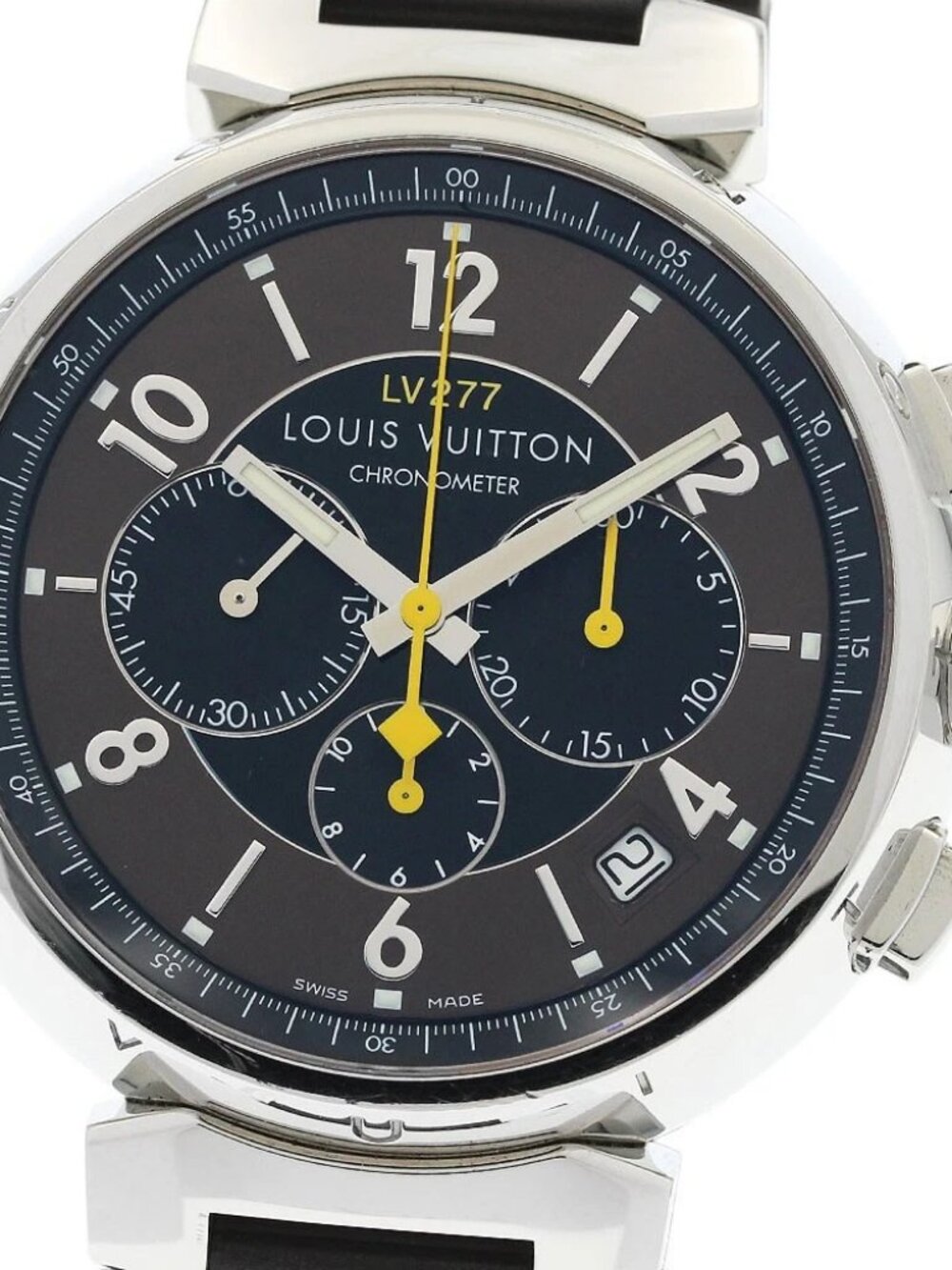 LOUIS VUITTON Tambour Chronograph El Primero Q1141 Automatic Men's Watch_933666